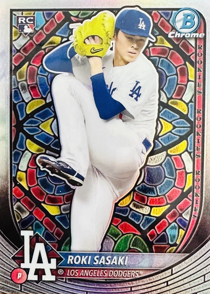 Roki Sasaki 2025 Bowman #12 Etched in Glass Variation /(SSP) Price 