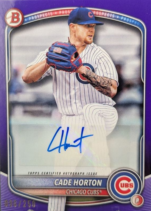 2025 Bowman #BPA-CHO Prospect Auto - Purple Border /250