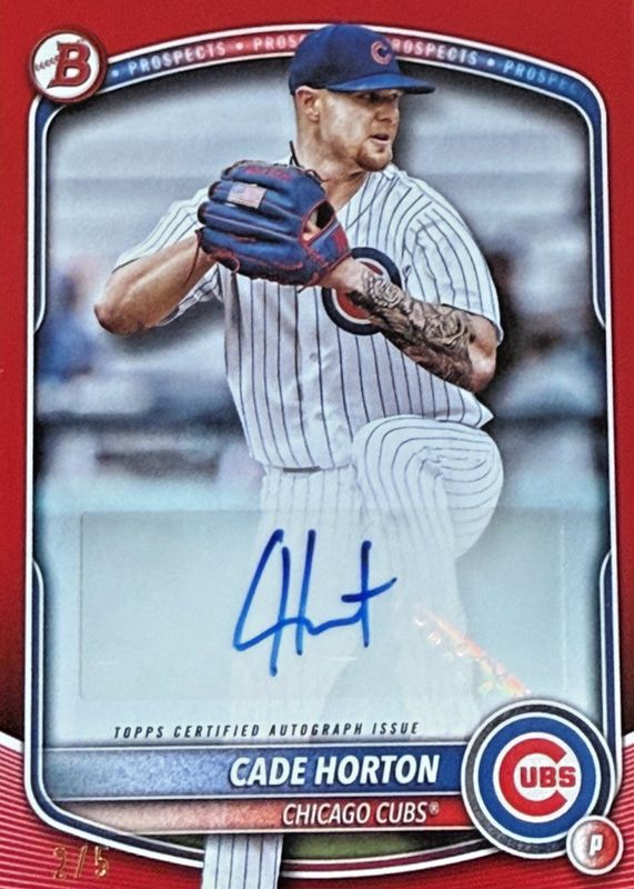 2025 Bowman #BPA-CHO Prospect Auto - Red Border /5