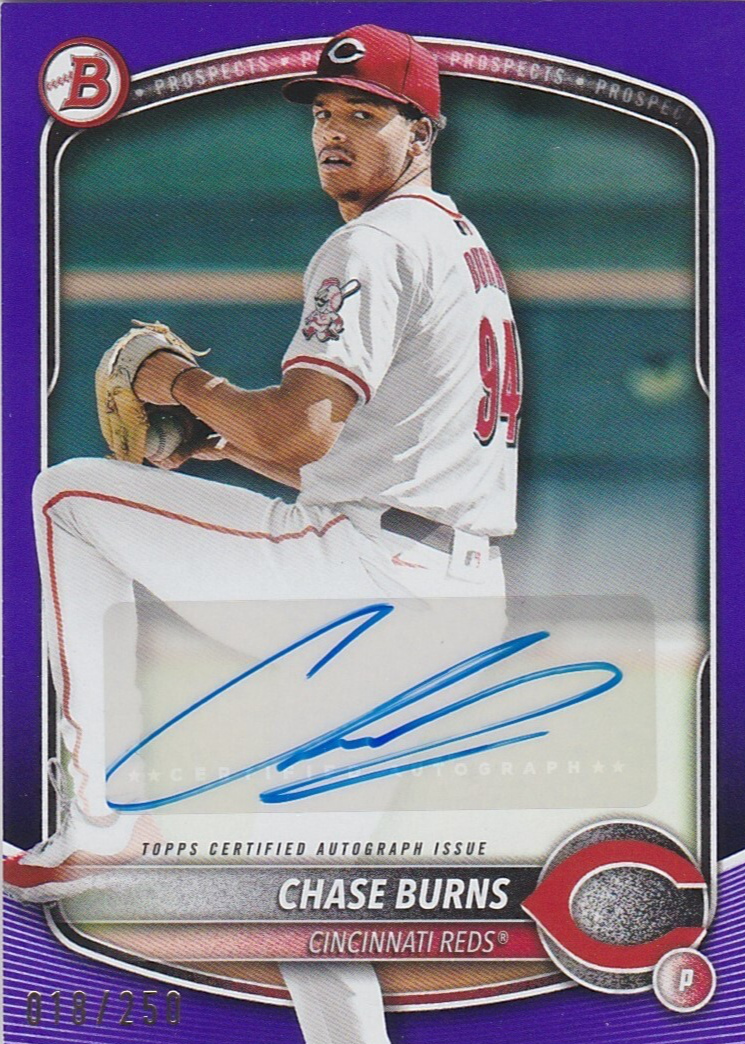 Chase Burns直筆サインボール JSA認証 Chase Burns Autographed