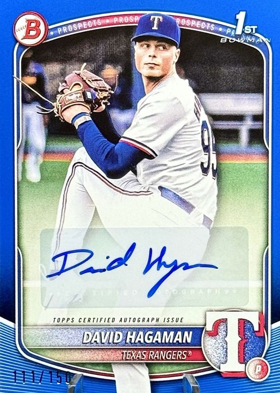 2025 Bowman #BPA-DH Prospect Auto - Blue Border /150 (1st)