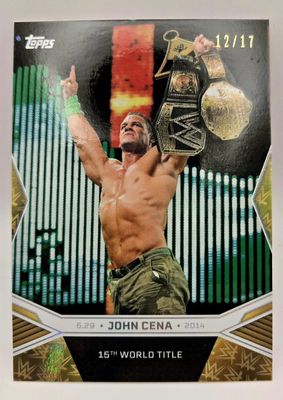2025 Topps John Cena Commemorative Collection #18 Championship Gold Foil /17