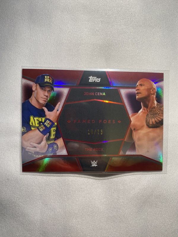 2025 Topps John Cena Commemorative Collection #FF3 Framed Foes - Prototype Foil /23