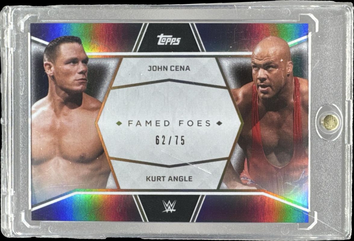 2025 Topps John Cena Commemorative Collection #FF8 Framed Foes - Purple Foil /75