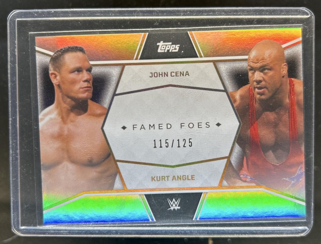 2025 Topps John Cena Commemorative Collection #FF8 Framed Foes - Rainbow Foil /125