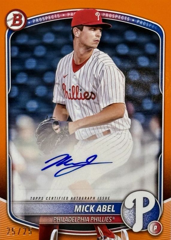 2025 Bowman #BPA-MA Prospect Auto - Orange Border /25