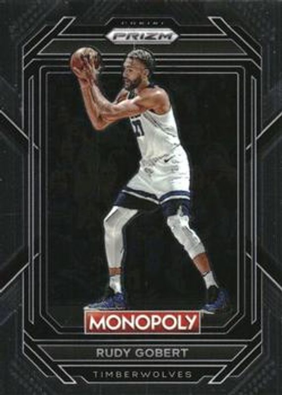 Rudy Gobert 2022 Prizm Monopoly #54 Base RAW