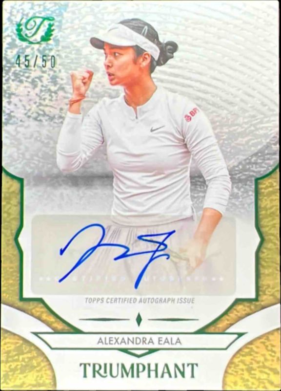 2025 Topps Triumphant #62-A Autographs - Trophy Gold Foil /50