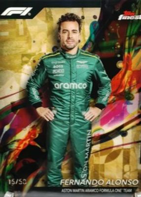 2024 Topps Finest Formula 1 #11 Common - Gold Refractor /50