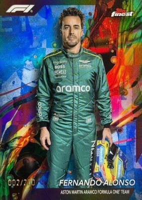 2024 Topps Finest Formula 1 #97 Common - Blue Refractor /200