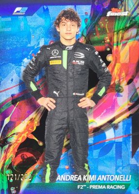 2024 Topps Finest Formula 1 #22 Common - Blue Refractor /200