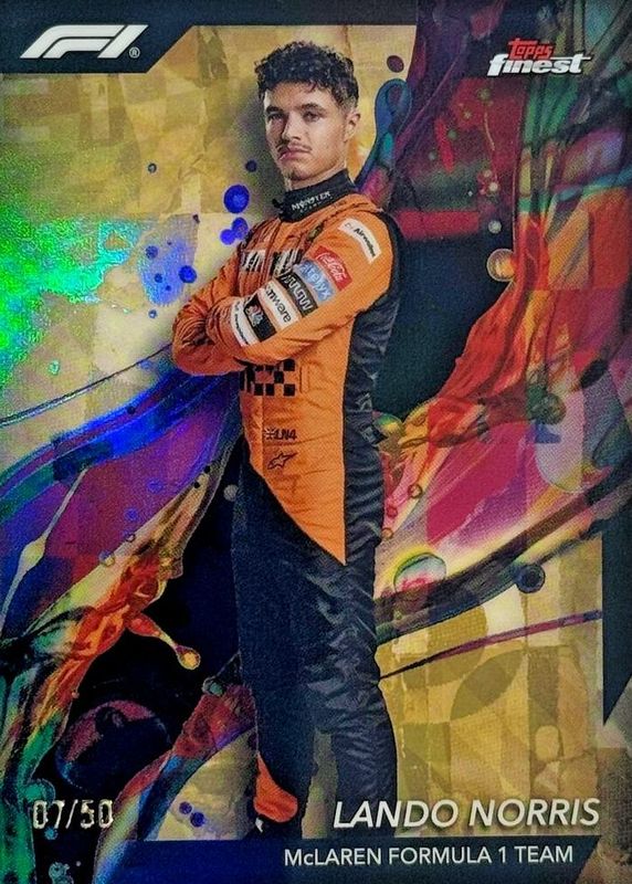 2024 Topps finest F1 ランド・ノリス&オスカー・ピアストリ 2024 Topps Finest Formula 1 F1 #F1R-NOR Lando Norris Blue