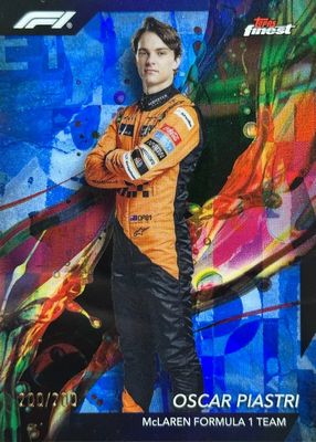 2024 Topps Finest Formula 1 #8 Common - Blue Refractor /200