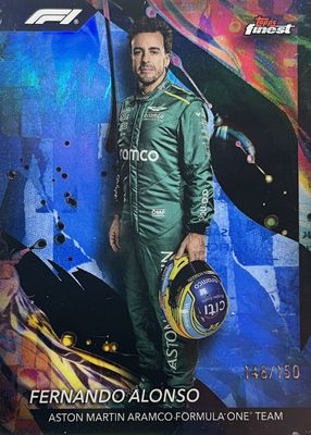 2024 Topps Finest Formula 1 #111 Uncommon - Blue Refractor /150