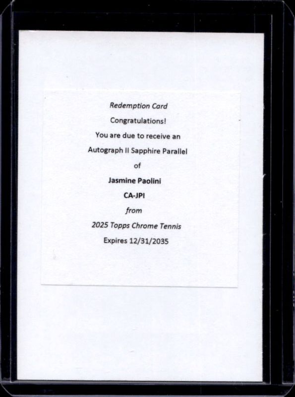 2025 Topps Chrome Sapphire Edition #CA-JPI Autographs