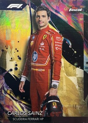 2024 Topps Finest Formula 1 #104 Uncommon - Gold Refractor /25