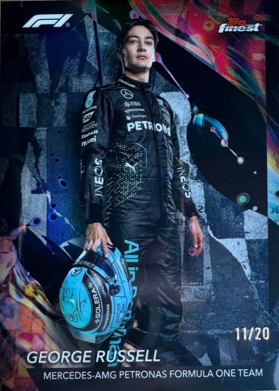 2024 Topps Finest Formula 1 #105 Uncommon - Black Refractor /20
