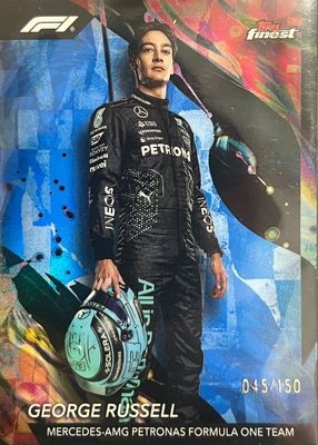 2024 Topps Finest Formula 1 #105 Uncommon - Blue Refractor /150