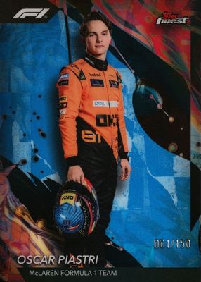 2024 Topps Finest Formula 1 #108 Uncommon - Blue Refractor /150