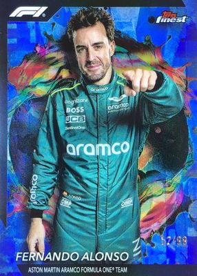 2024 Topps Finest Formula 1 #290 Rare - Blue Refractor /99