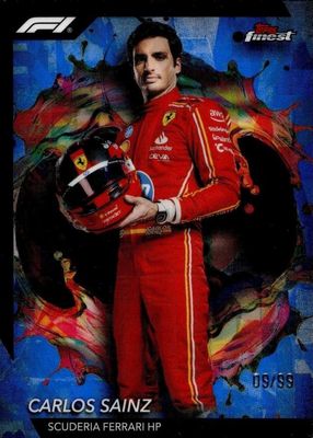 2024 Topps Finest Formula 1 #204 Rare - Blue Refractor /99