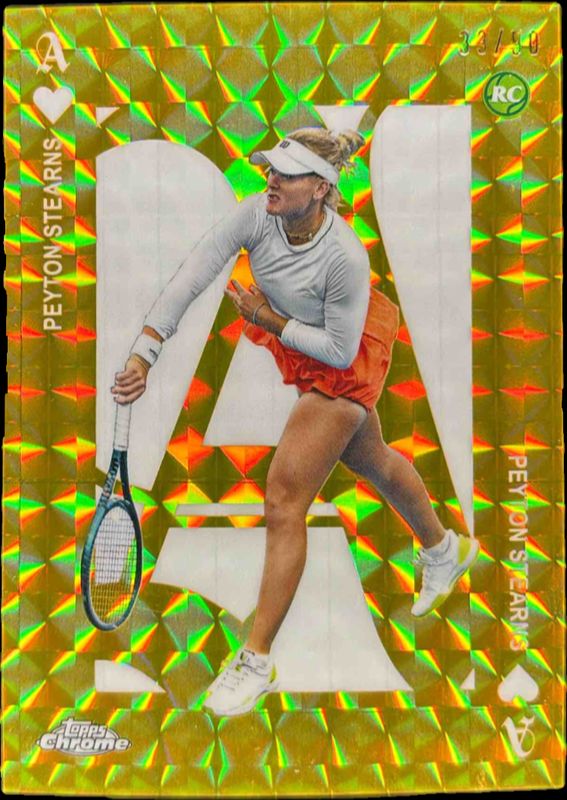 2025 Topps Chrome #ACE-4 Aces - Gold Geometric Refractor /50