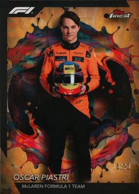 2024 Topps Finest Formula 1 #208 Rare - Gold Refractor /20