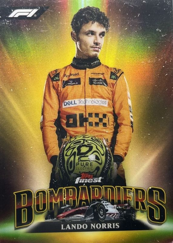 Lando Norris 2024 Topps Finest Formula 1 #BB-7 Bombardiers /(SSP) RAW