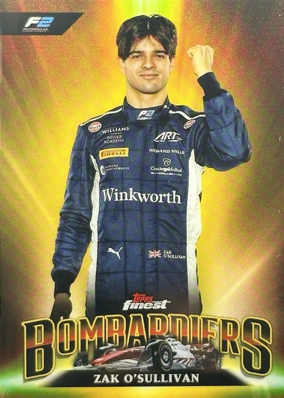 Zak O'Sullivan 2024 Topps Finest Formula 1 #BB-21 Bombardiers /(SSP) RAW