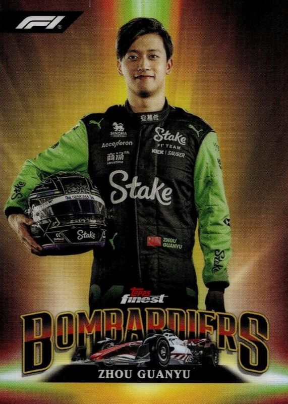 Zhou Guanyu 2024 Topps Finest Formula 1 #BB-14 Bombardiers /(SSP) RAW