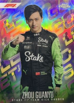 Zhou Guanyu 2023 Topps Chrome Formula 1 #CAC-ZG Autographs