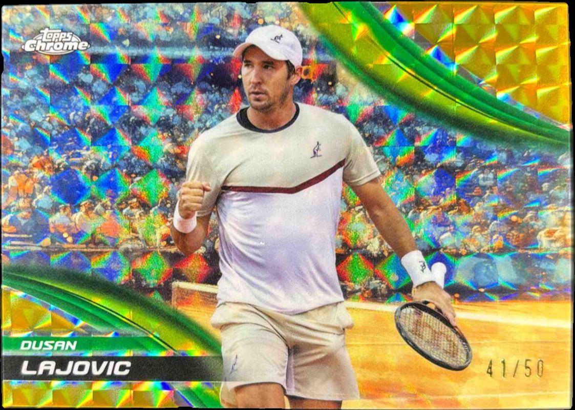 2025 Topps Chrome #99 Gold Geometric Refractor /50