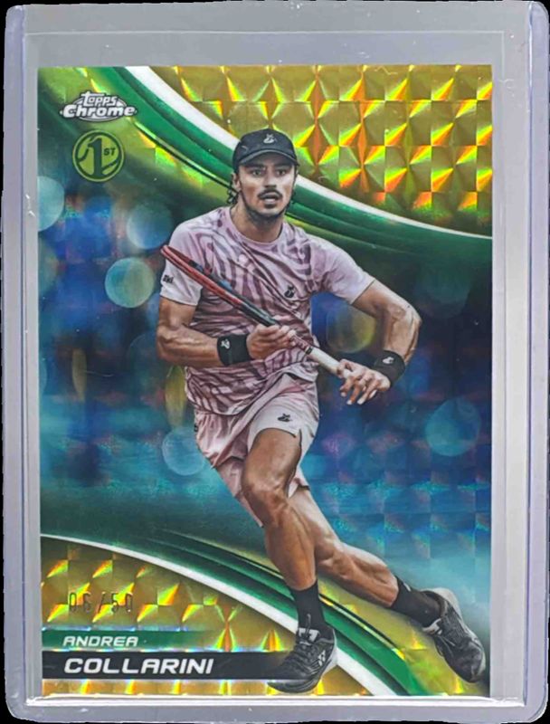 2025 Topps Chrome #270 Gold Geometric Refractor /50