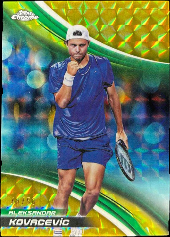 2025 Topps Chrome #126 Gold Geometric Refractor /50