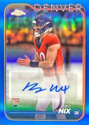 2024 Topps Chrome #RA-BNI Rookie Auto - Blue Refractor /150