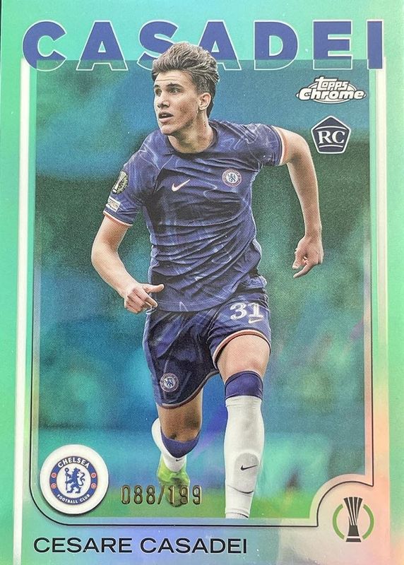 2024 Topps Chrome UEFA Club Competitions #136 Aqua Refractor /199