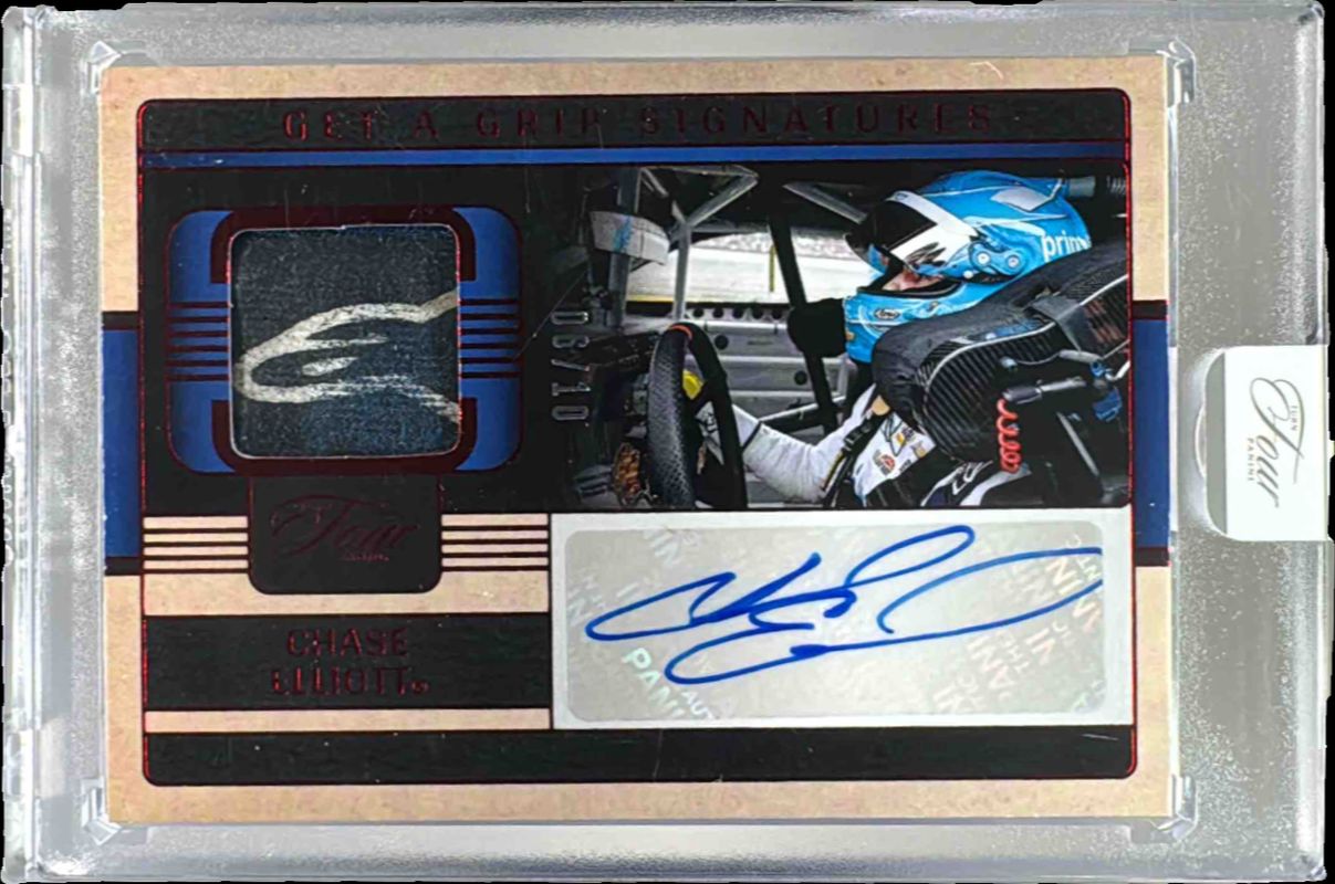 2025 Turn Four NASCAR #12 Get a Grip Signatures - Red /10