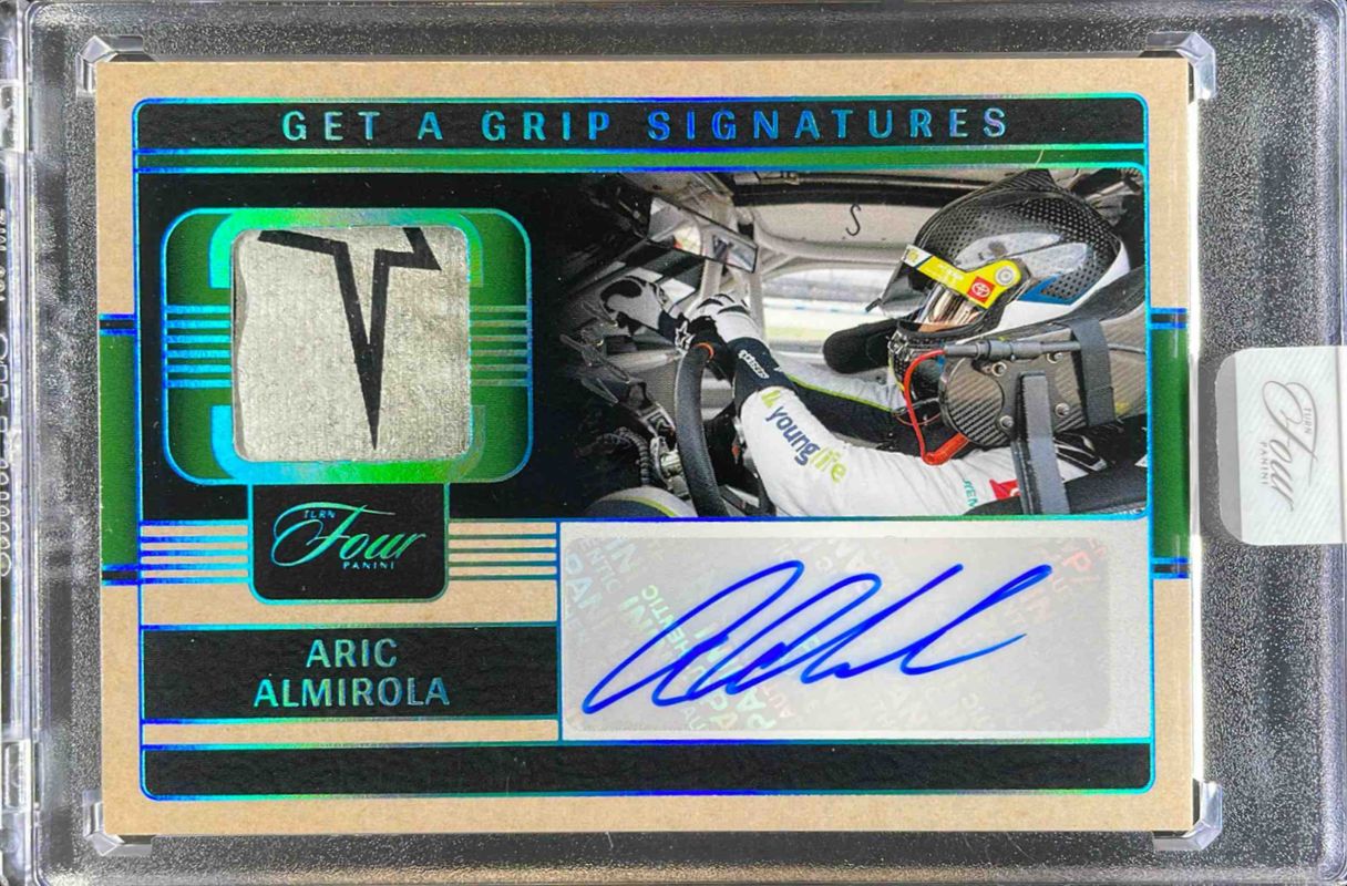 2025 Turn Four NASCAR #1 Get a Grip Jumbo Patches - Platinum /1