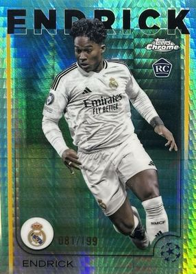 2024 Topps Chrome UEFA Club Competitions #100 Aqua Prism Refractor /199