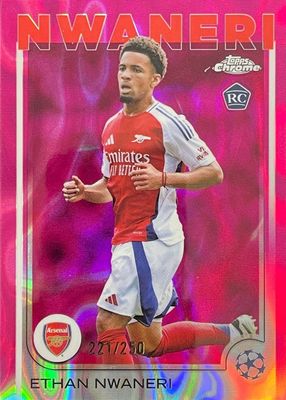 2024 Topps Chrome UEFA Club Competitions #158 Pink Lava Refractor /250