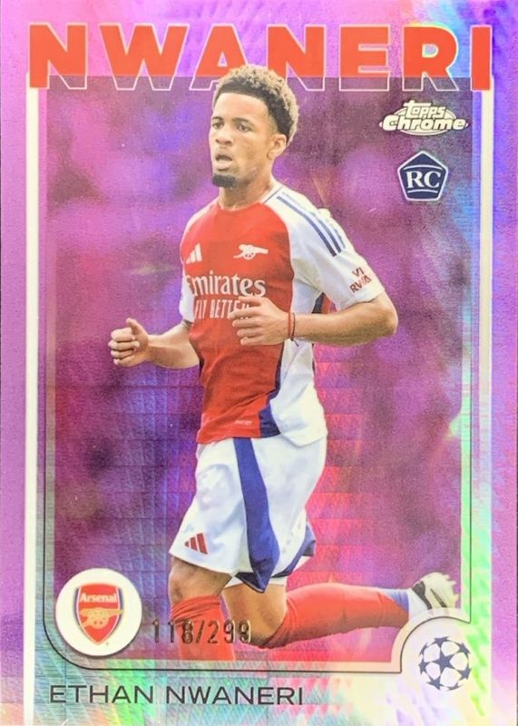 2024 Topps Chrome UEFA Club Competitions #158 Violet Prism Refractor /299