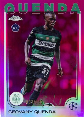 2024 Topps Chrome UEFA Club Competitions #108 Pink Refractor /250