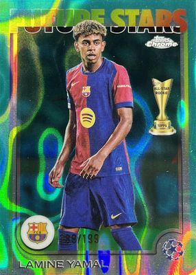 2024 Topps Chrome UEFA Club Competitions #27 Aqua Lava Refractor /199
