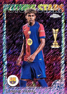 2024 Topps Chrome UEFA Club Competitions #27 Magenta Shimmer Refractor