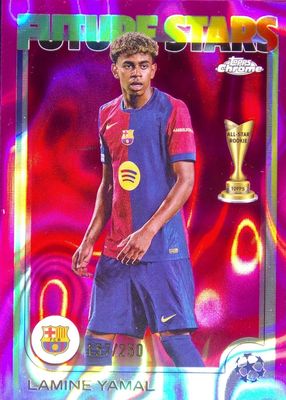 2024 Topps Chrome UEFA Club Competitions #27 Pink Lava Refractor /250