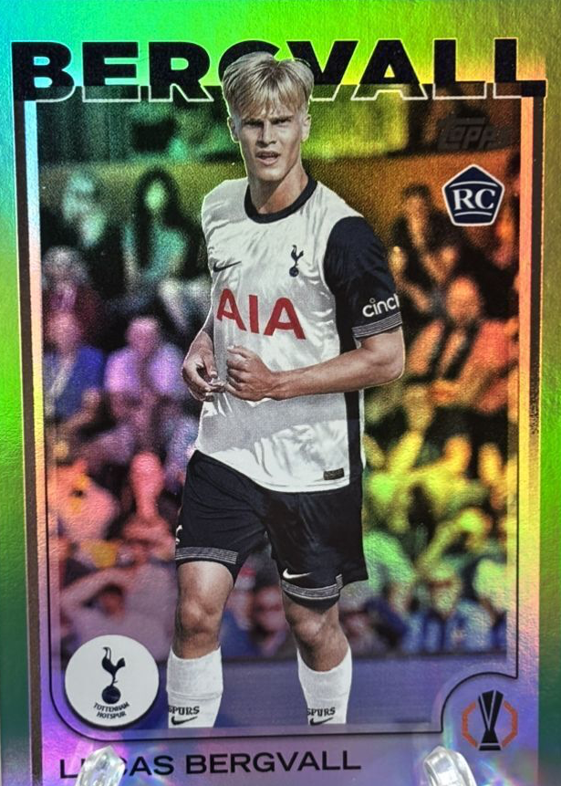 Lucas Bergvall 2024 Topps Chrome UEFA Club Competitions #112 Green  