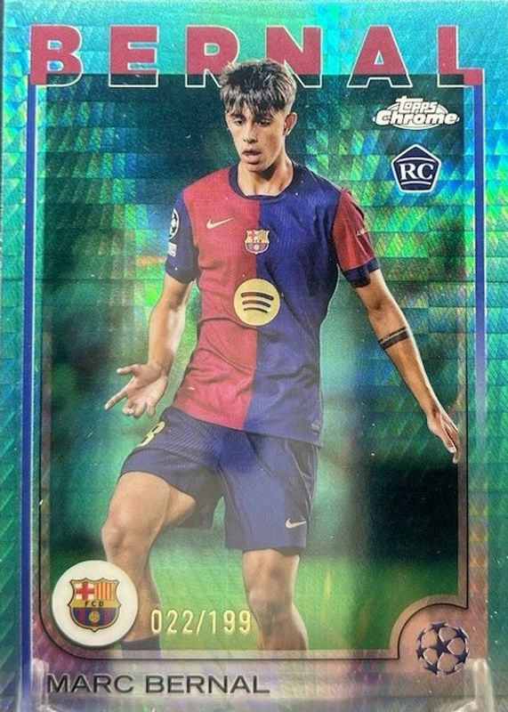 2024 Topps Chrome UEFA Club Competitions #39 Aqua Prism Refractor /199