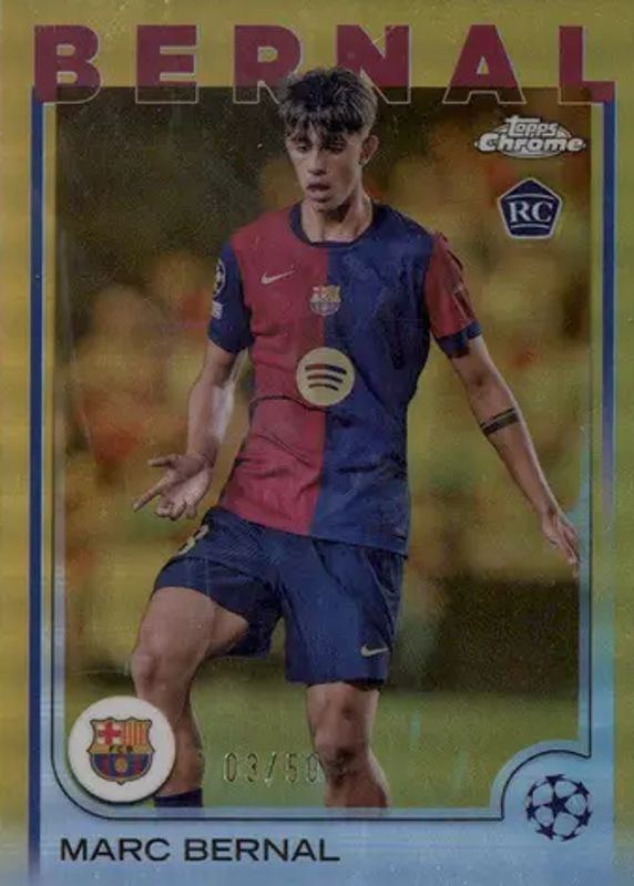 2024 Topps Chrome UEFA Club Competitions #39 Gold Refractor /50