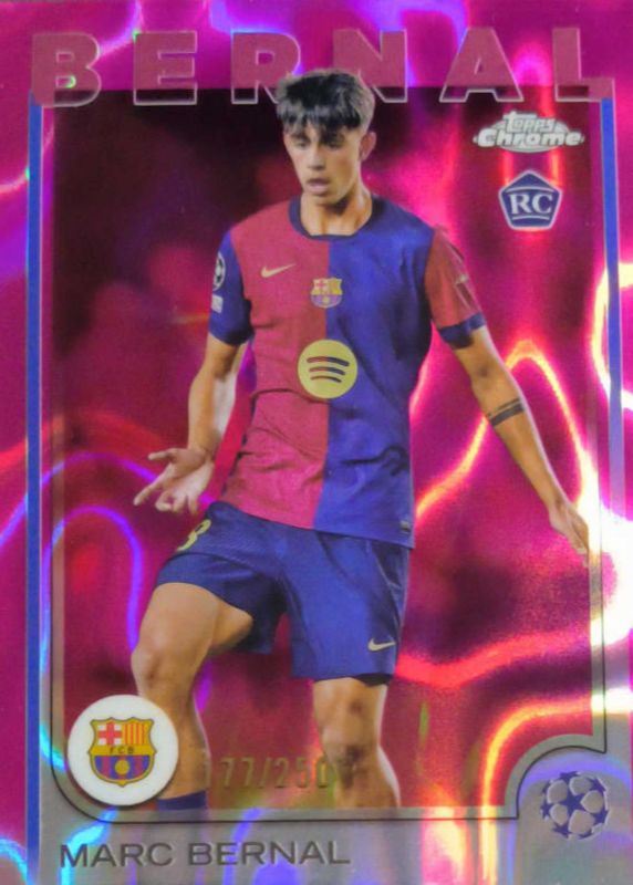 2024 Topps Chrome UEFA Club Competitions #39 Pink Lava Refractor /250