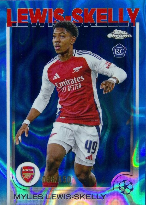 2024 Topps Chrome UEFA Club Competitions #154 Blue Lava Refractor /150
